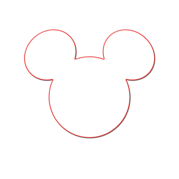 Mickey Mouse Head Outline Template Car Tuning